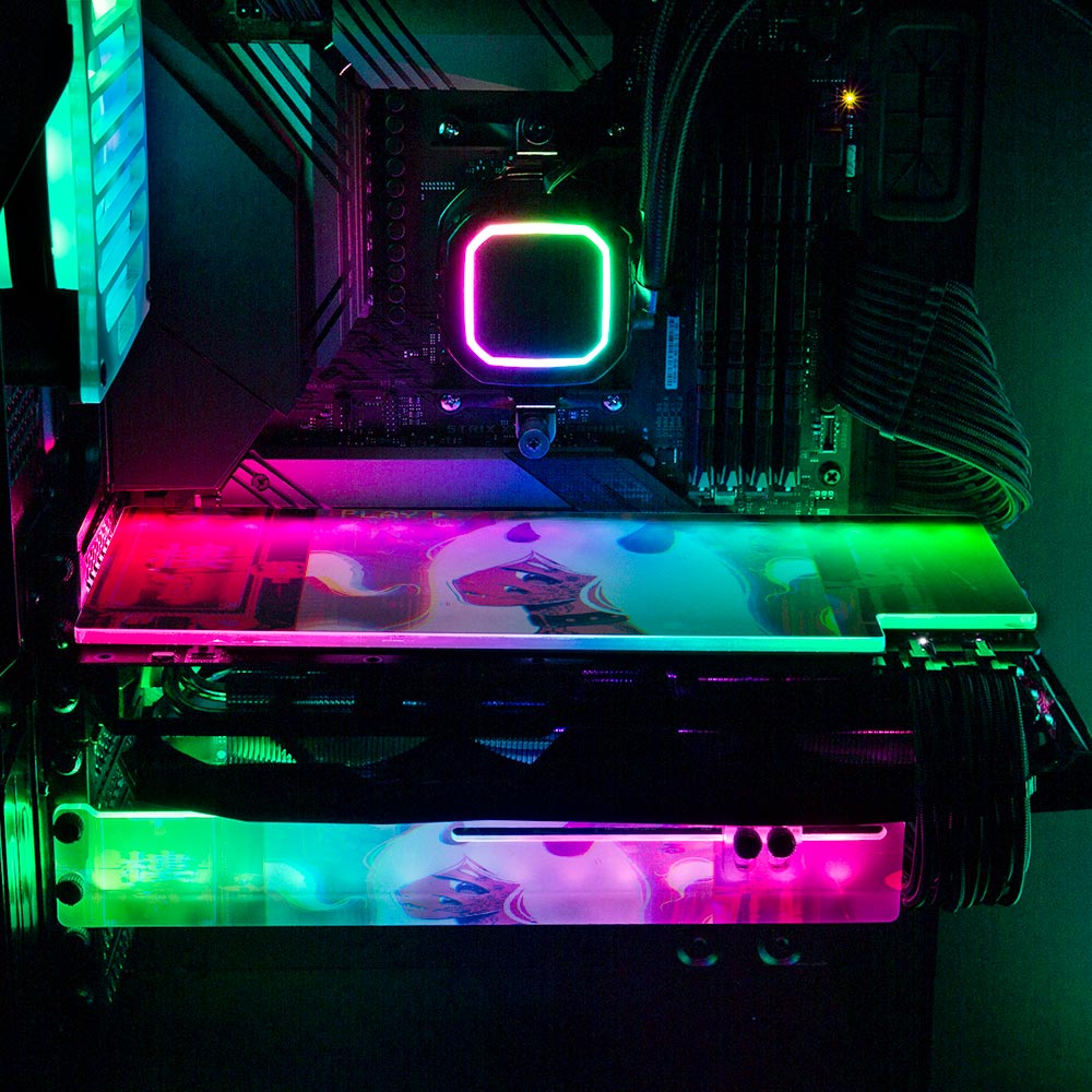 Demon Girl RGB GPU Support Bracket