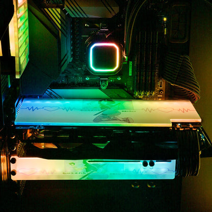 Demon Ninja Girl RGB GPU Support Bracket