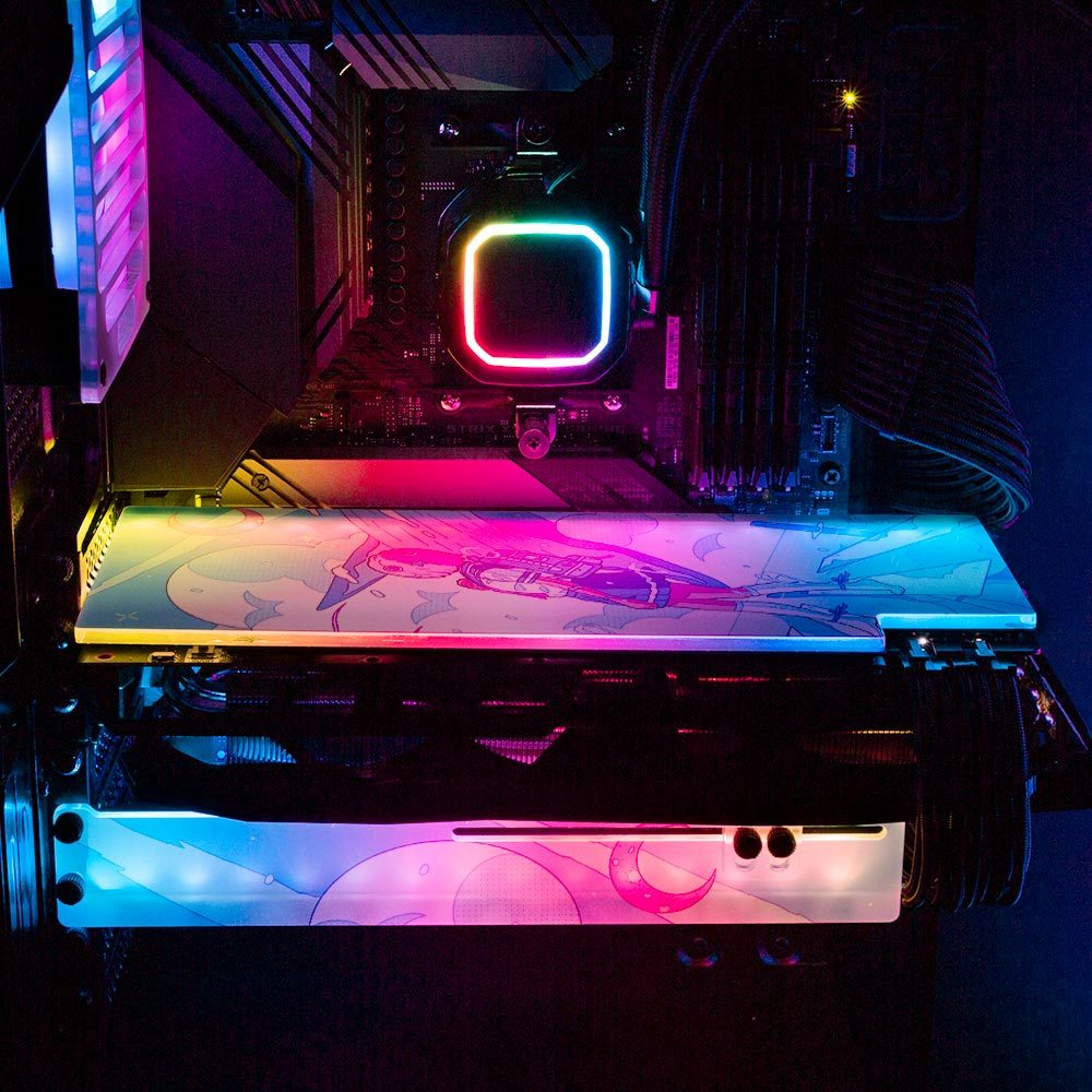 Blue Horizon RGB GPU Support Bracket