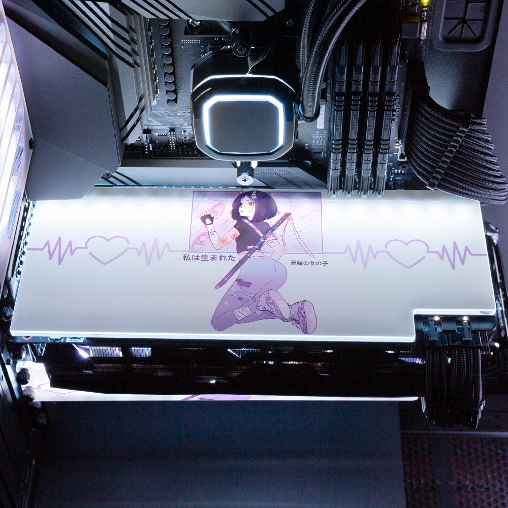 Demon Ninja Girl RGB GPU Backplate