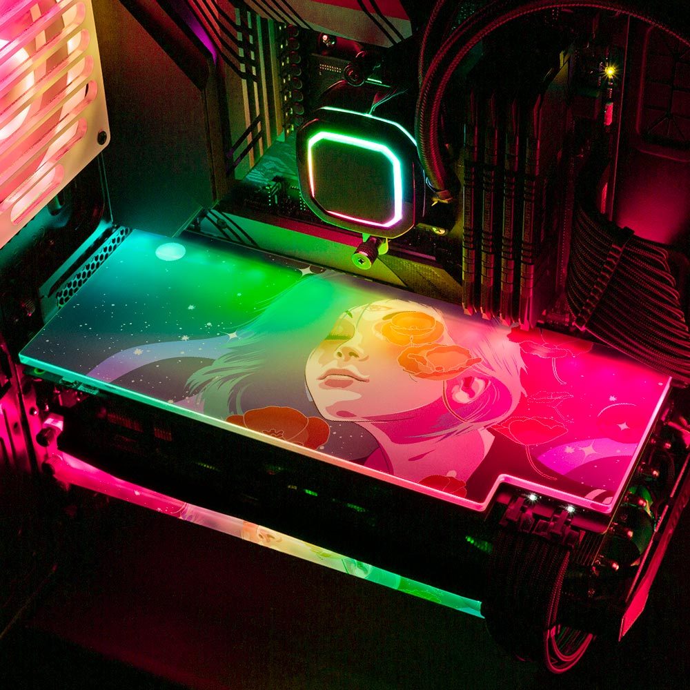 3rd Eye Awakening RGB GPU Backplate - HeyMoonly - V1Tech