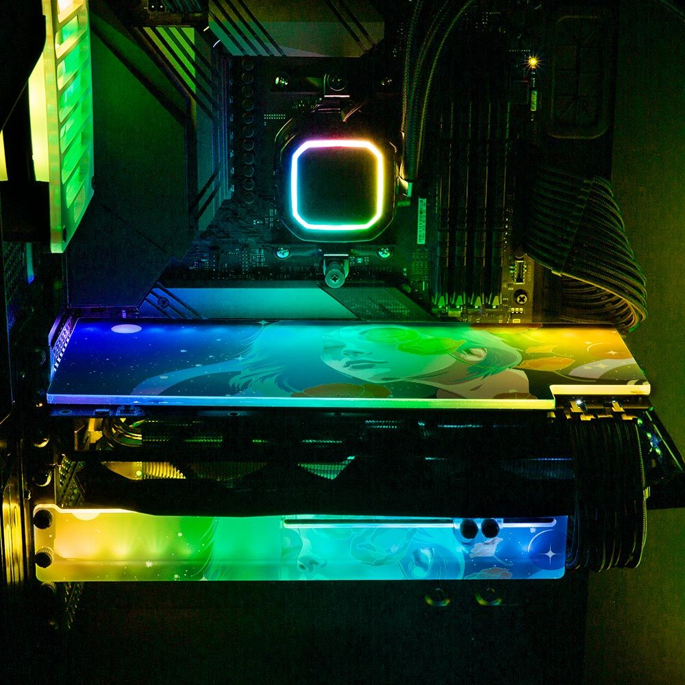 3rd Eye Awakening RGB GPU Support Bracket - HeyMoonly - V1Tech