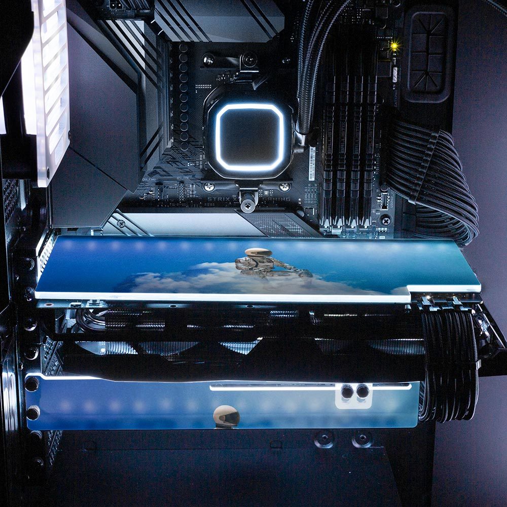 A Peaceful Place RGB GPU Support Bracket - Seamless - V1Tech