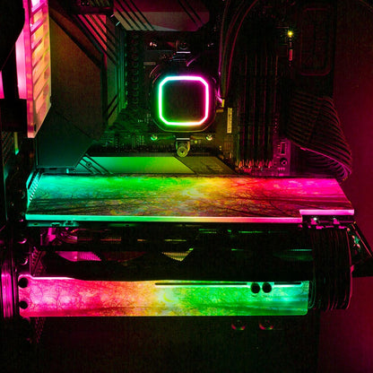 A Rainbow Night RGB GPU Backplate - Cajuca Art - V1Tech