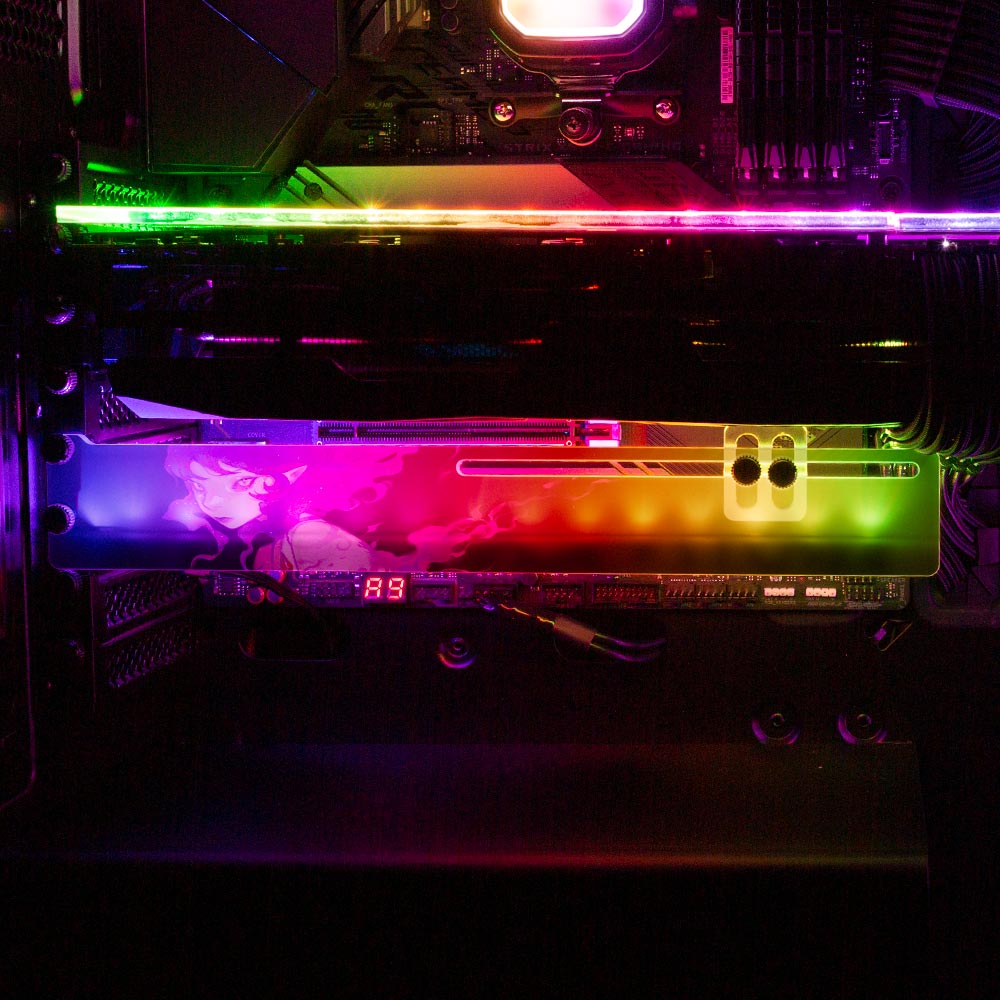 Aching Void Walker RGB GPU Support Bracket - Ghost Data - V1Tech