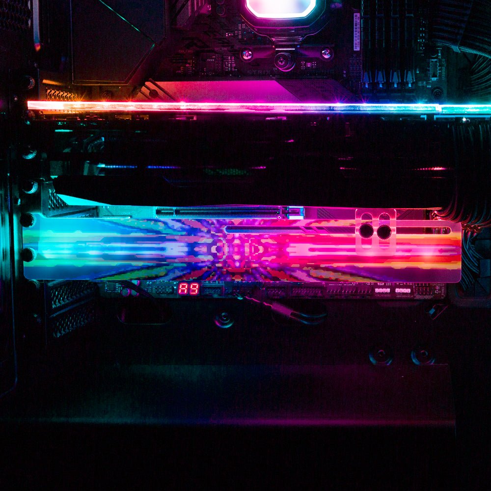 Acid Grphx RGB GPU Support Bracket - Guedda HM - V1Tech