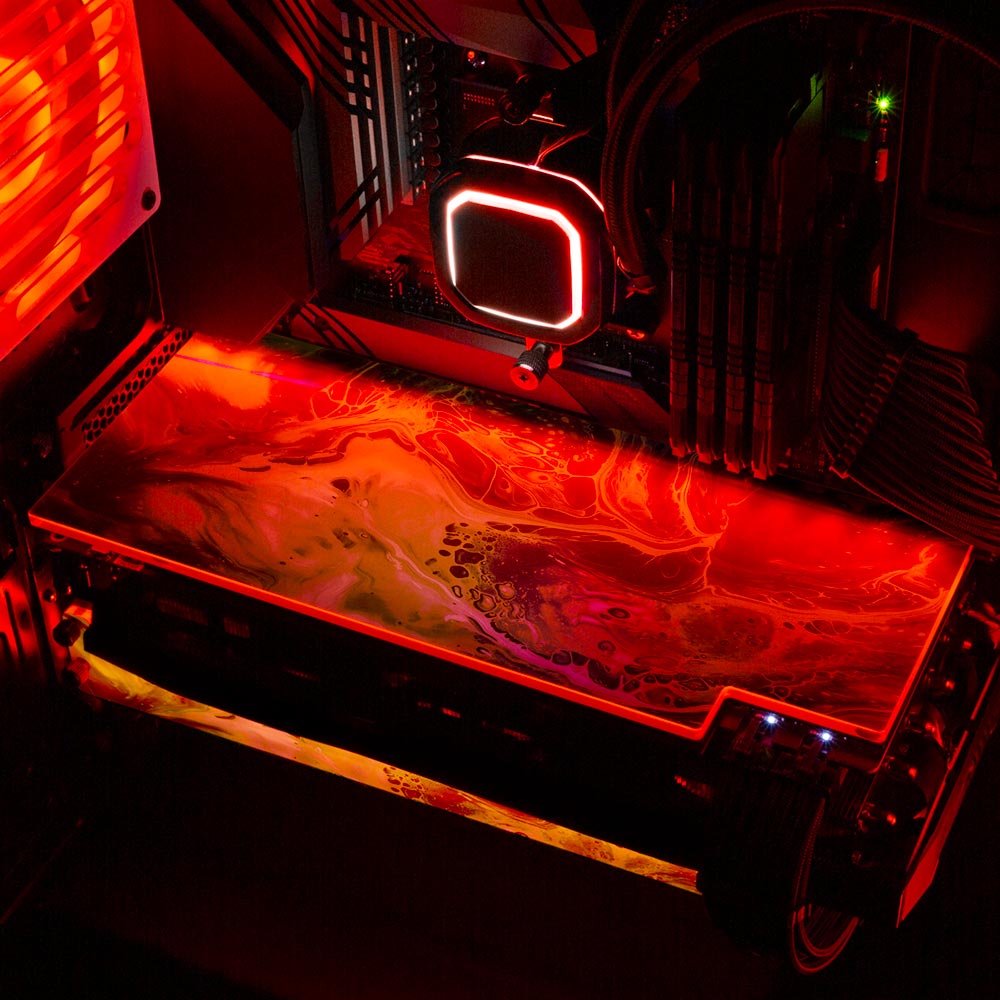 Akasaka Sad RGB GPU Backplate - Geoglyser - V1Tech