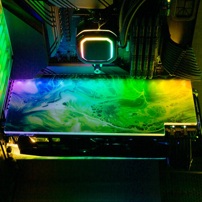 Akasaka Sad RGB GPU Backplate - Geoglyser - V1Tech