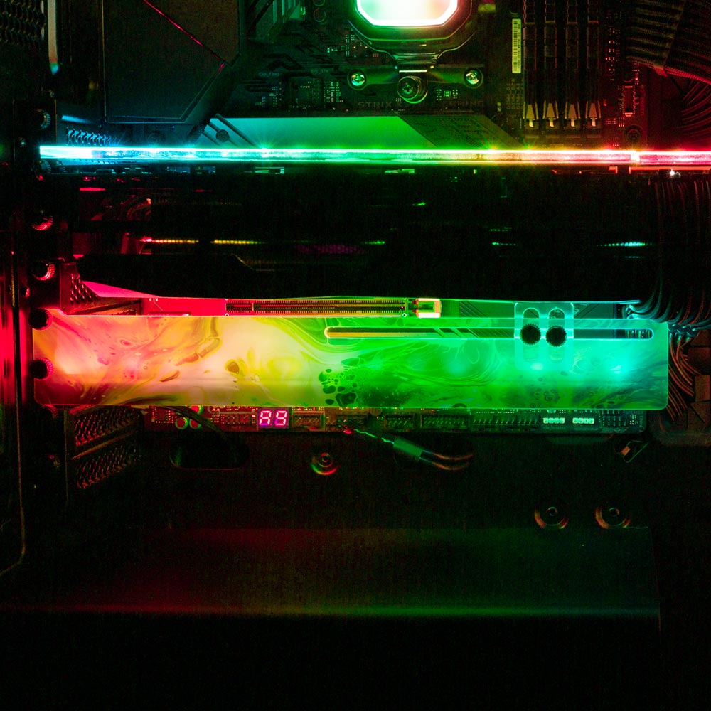 Akasaka Sad RGB GPU Support Bracket - Geoglyser - V1Tech