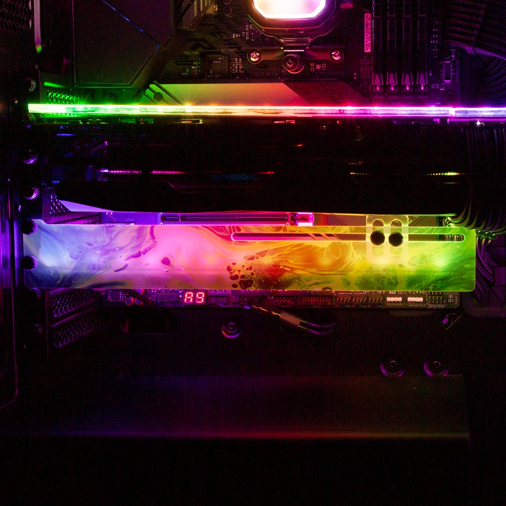 Akasaka Sad RGB GPU Support Bracket - Geoglyser - V1Tech