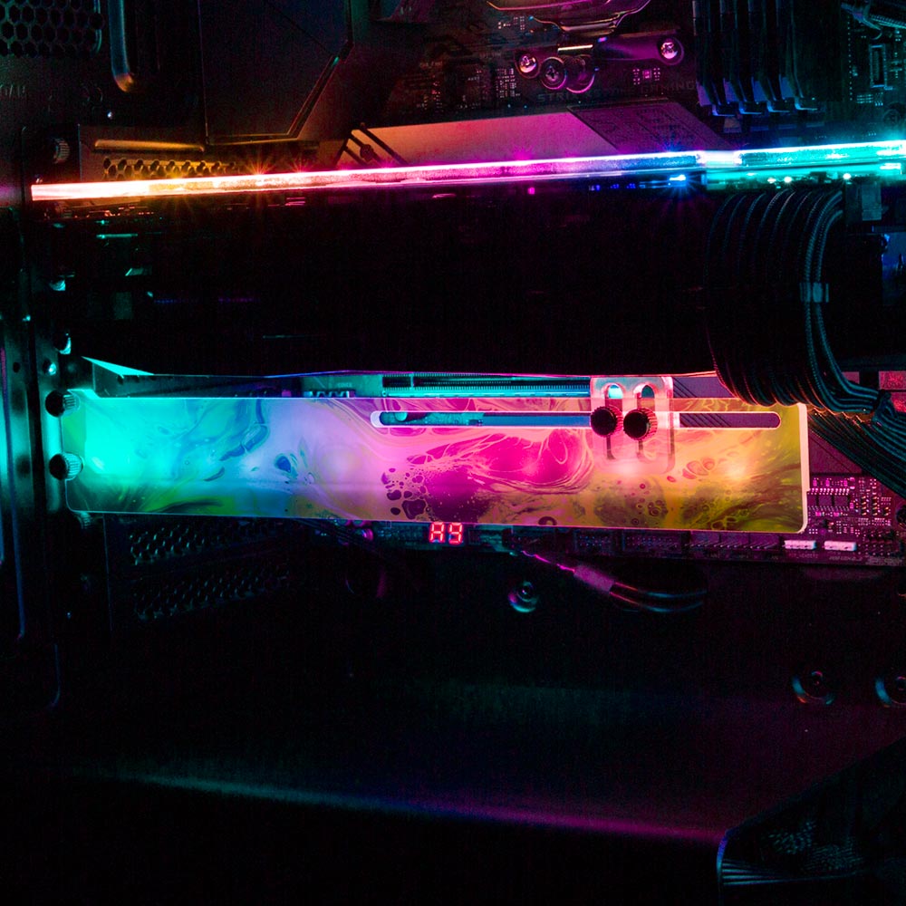 Akasaka Sad RGB GPU Support Bracket - Geoglyser - V1Tech