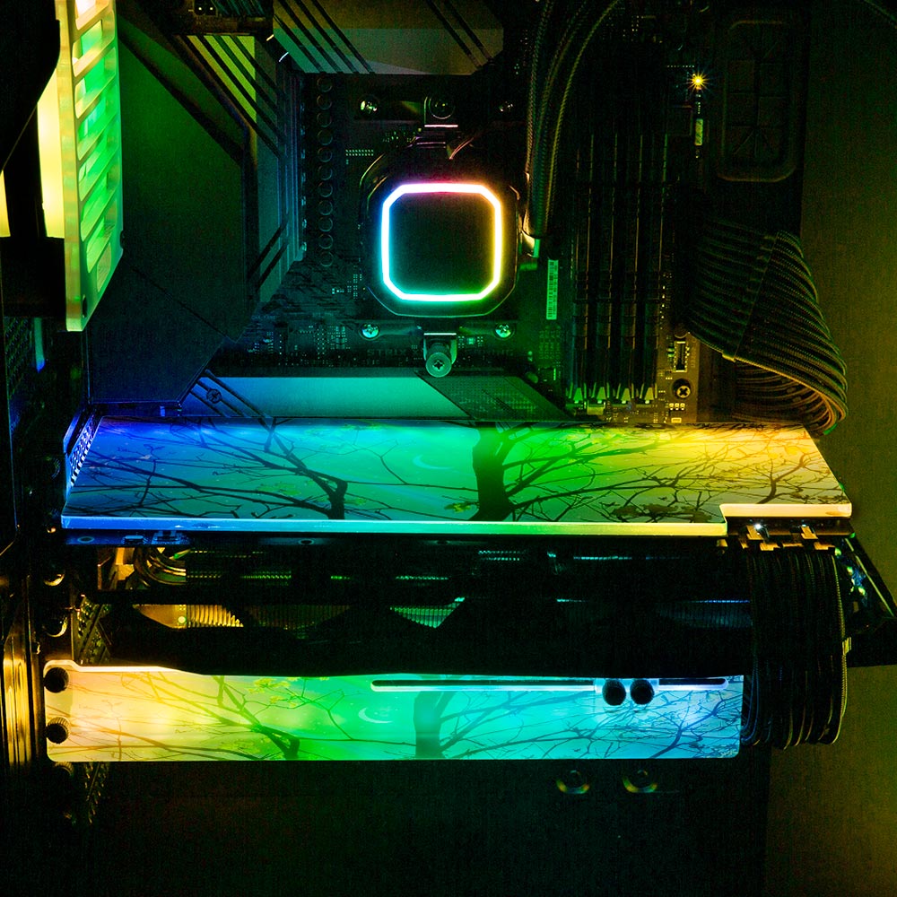 Albus RGB GPU Backplate - Cajuca Art - V1Tech