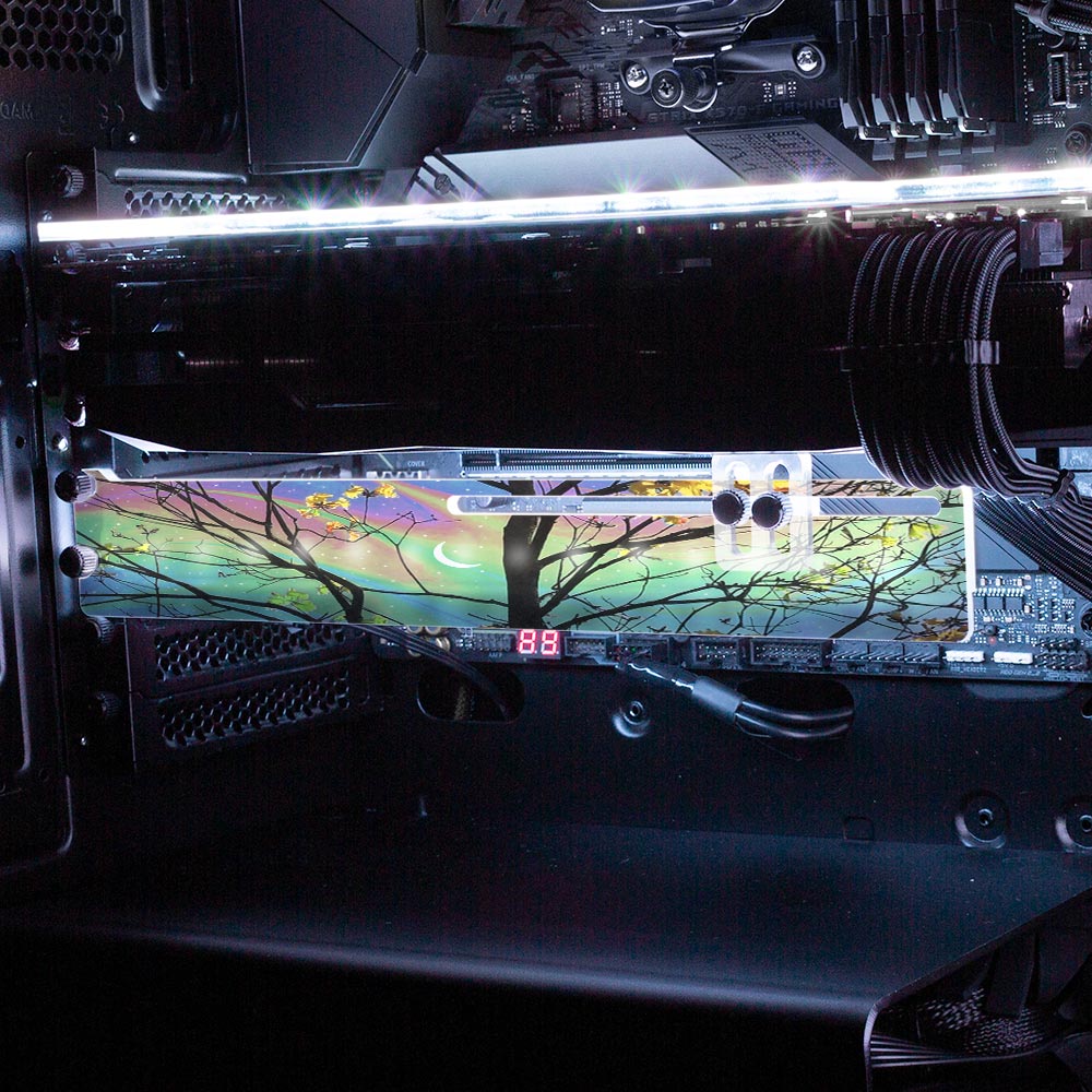 Albus RGB GPU Support Bracket - Cajuca Art - V1Tech