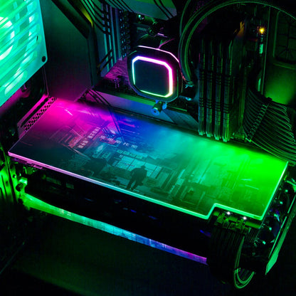 Alley China RGB GPU Backplate - Skie Graphic Studio - V1Tech