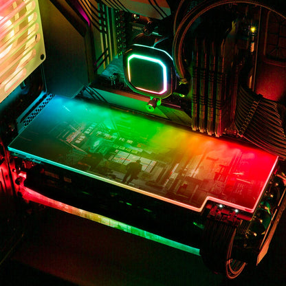 Alley China RGB GPU Backplate - Skie Graphic Studio - V1Tech