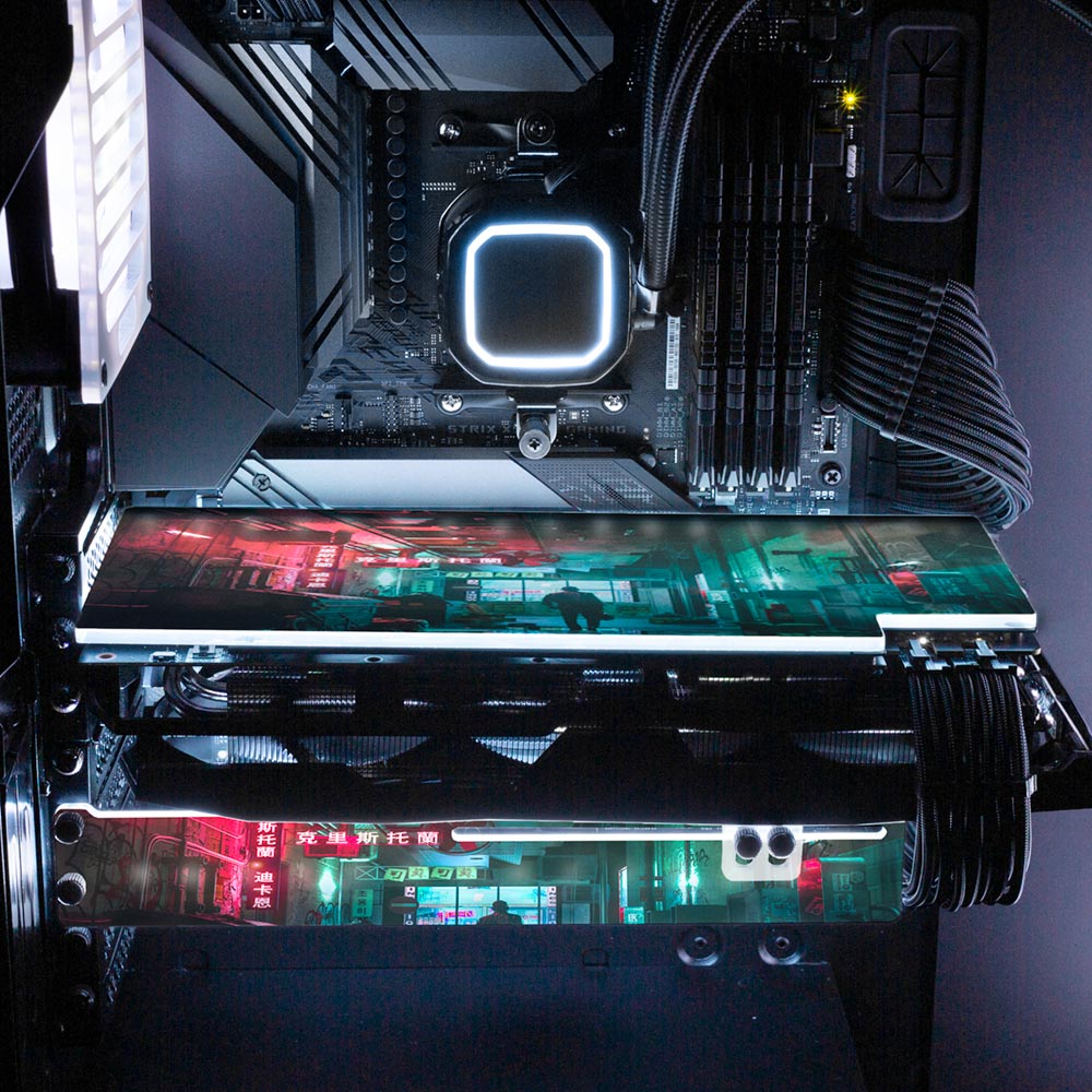 Alley China RGB GPU Backplate - Skie Graphic Studio - V1Tech