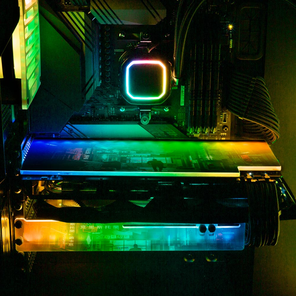 Alley China RGB GPU Support Bracket - Skie Graphic Studio - V1Tech