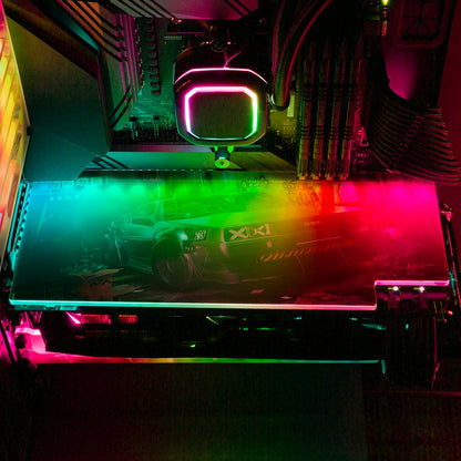 Alley Cyberpunk RGB GPU Backplate - Skie Graphic Studio - V1Tech