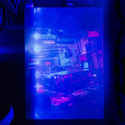 Alley Cyberpunk RGB HDD Cover Vertical - Skie Graphic Studio - V1Tech