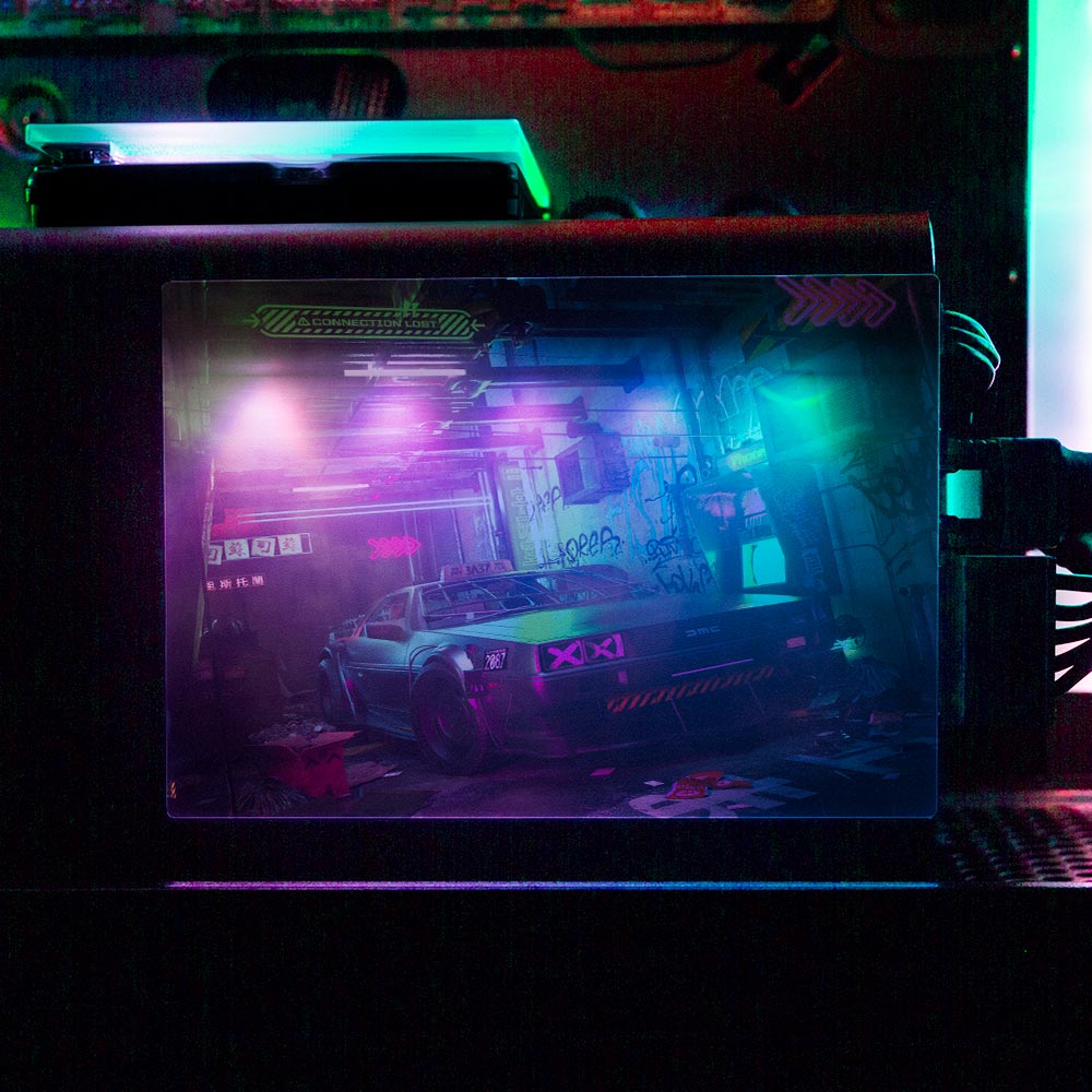 Alley Cyberpunk RGB SSD Cover Horizontal - Skie Graphic Studio - V1Tech