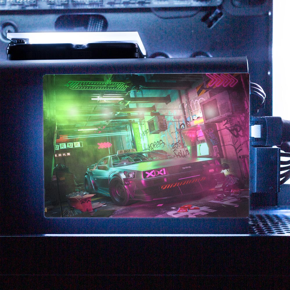 Alley Cyberpunk RGB SSD Cover Horizontal - Skie Graphic Studio - V1Tech