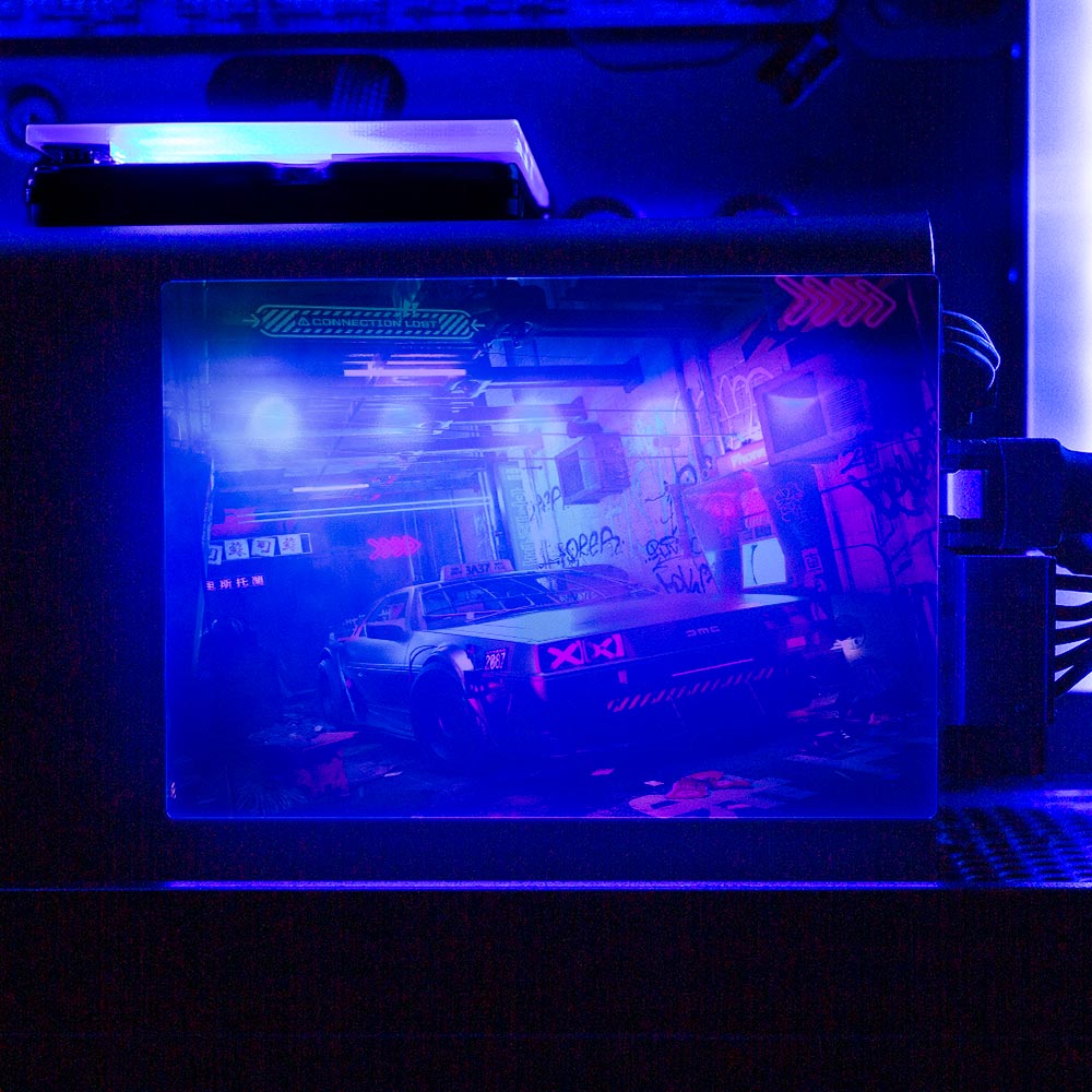 Alley Cyberpunk RGB SSD Cover Horizontal - Skie Graphic Studio - V1Tech