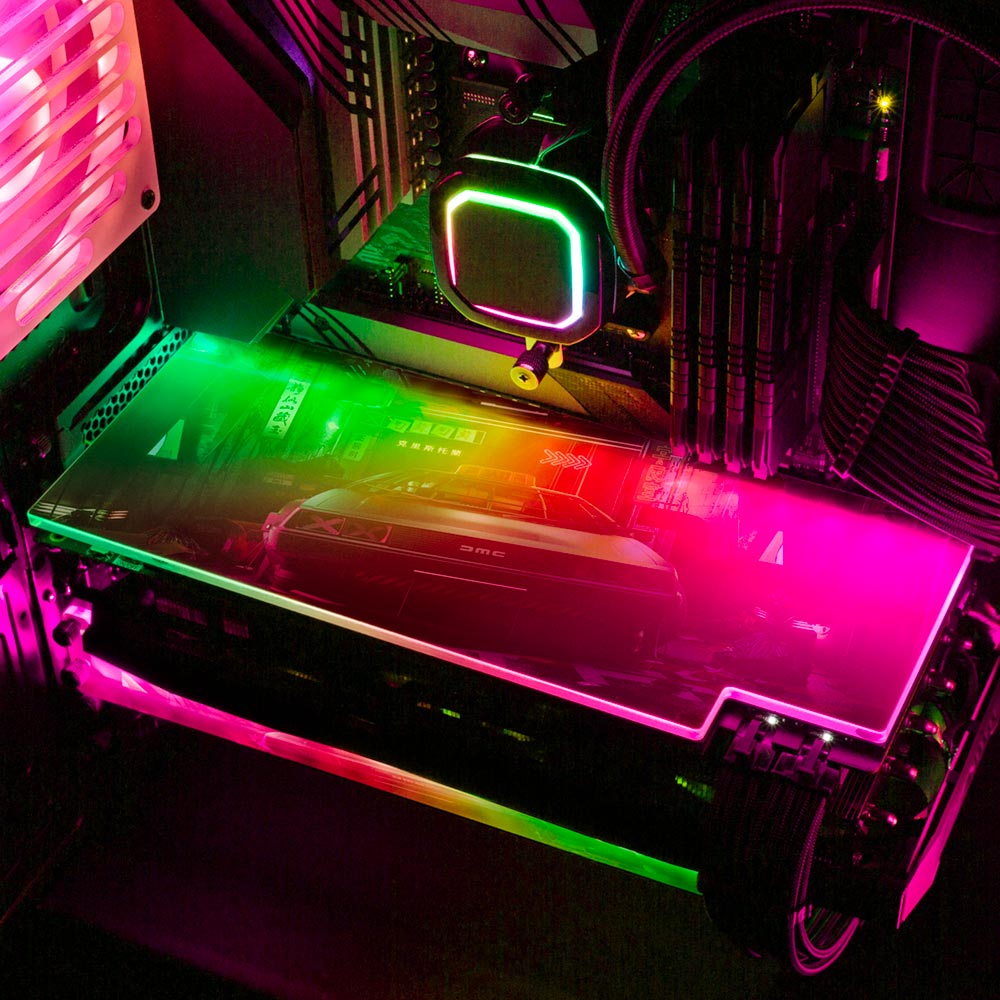 Alley Cyberpunk2 RGB GPU Backplate - Skie Graphic Studio - V1Tech