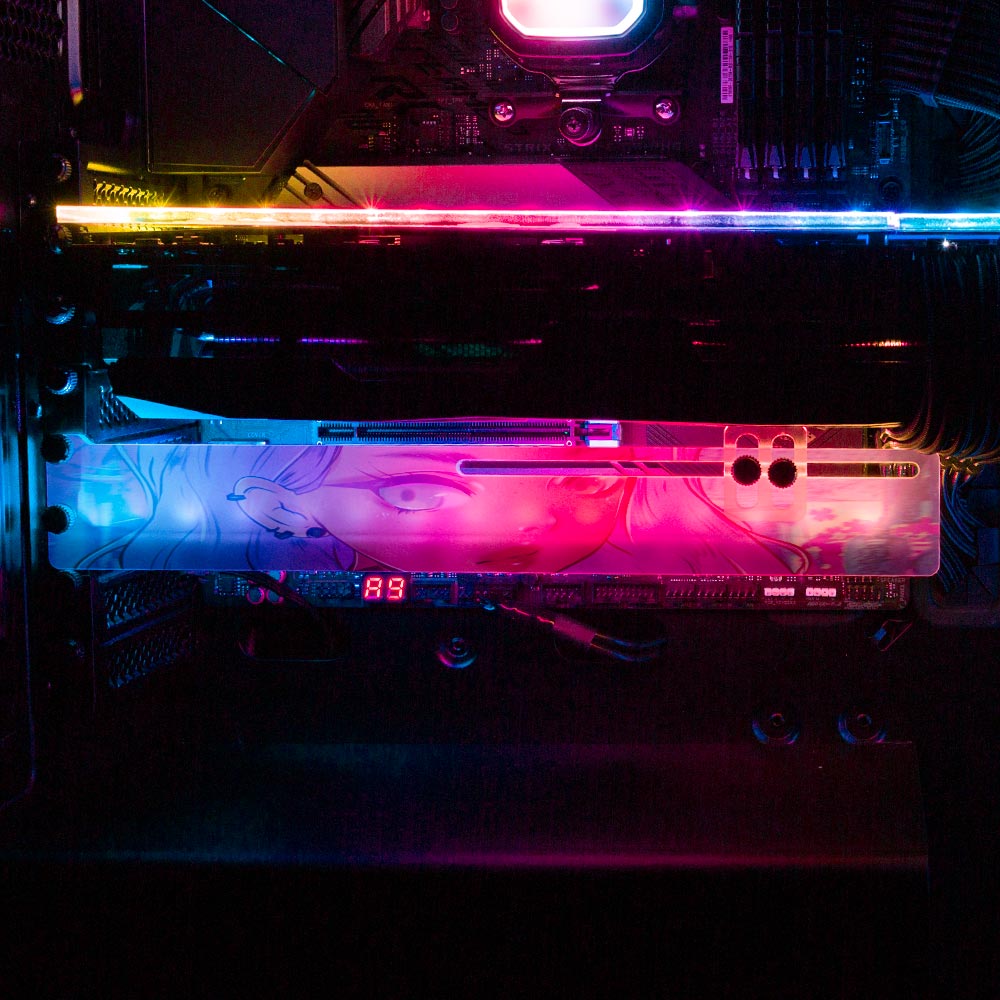 Anime Judge RGB GPU Support Bracket - YacilArt - V1Tech