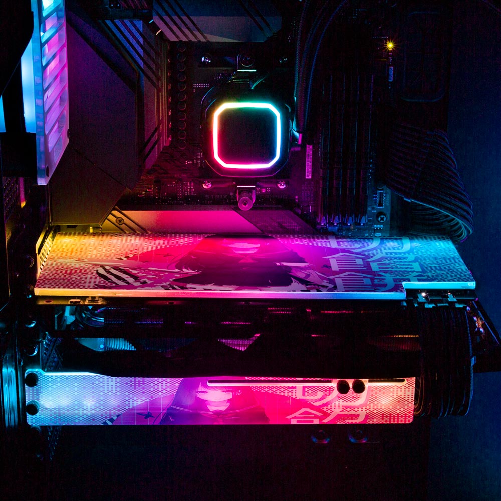 Anime Slice RGB GPU Support Bracket - Tankuss - V1Tech