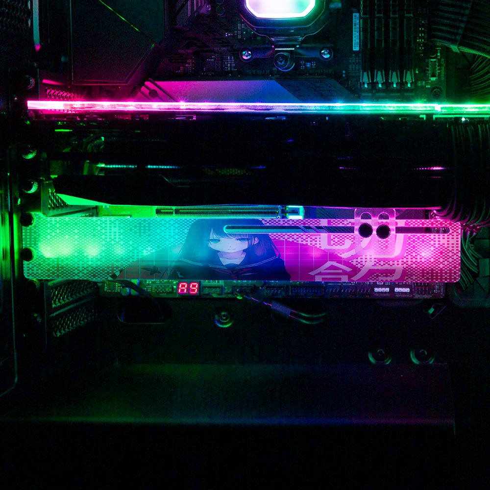 Anime Slice RGB GPU Support Bracket - Tankuss - V1Tech