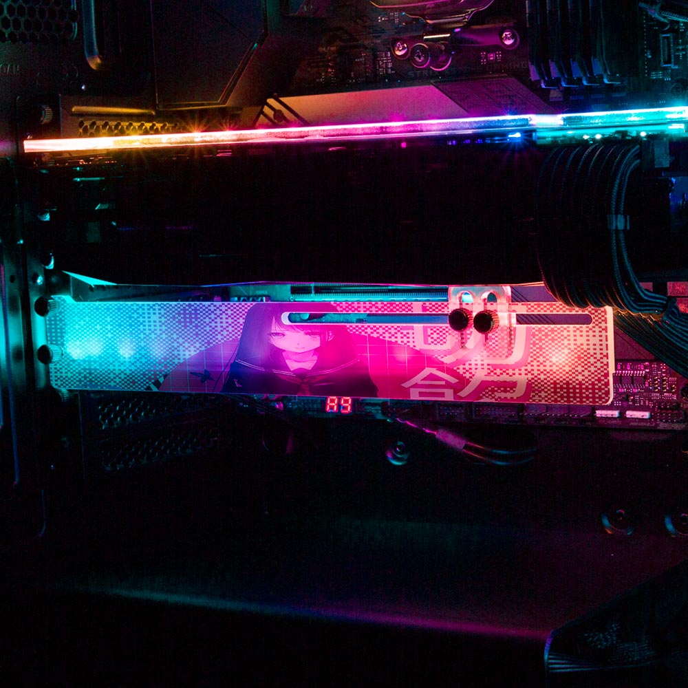 Anime Slice RGB GPU Support Bracket - Tankuss - V1Tech