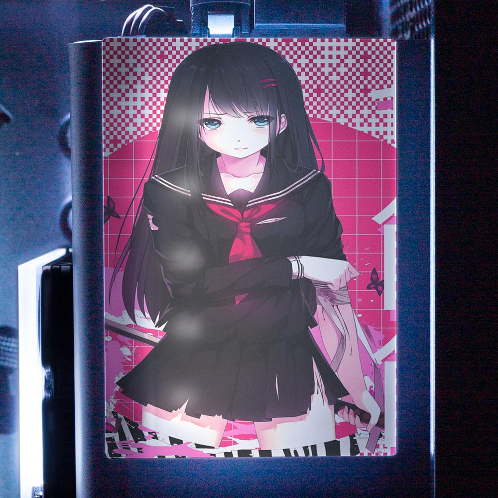 Anime Slice RGB SSD Cover Vertical - Tankuss - V1Tech