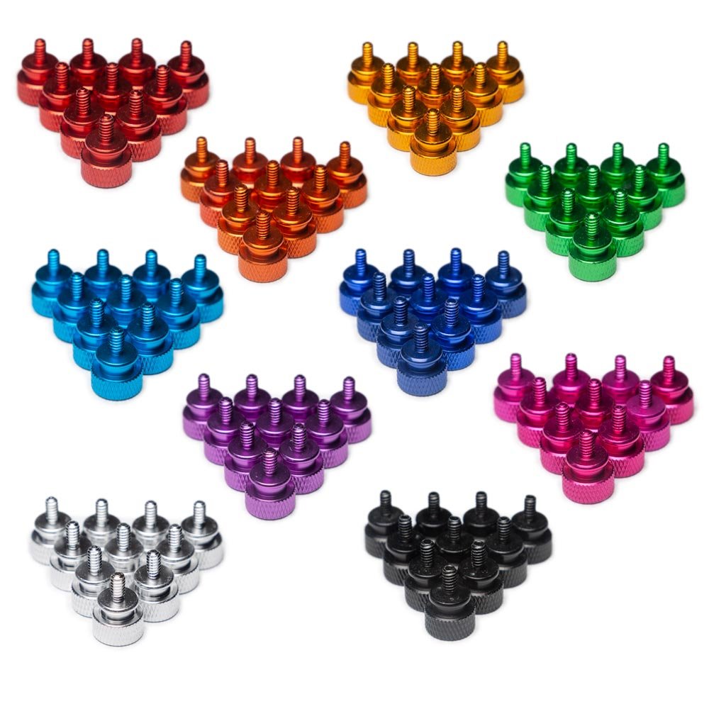 Anodized Thumb Screws (10 Pack) - V1Tech