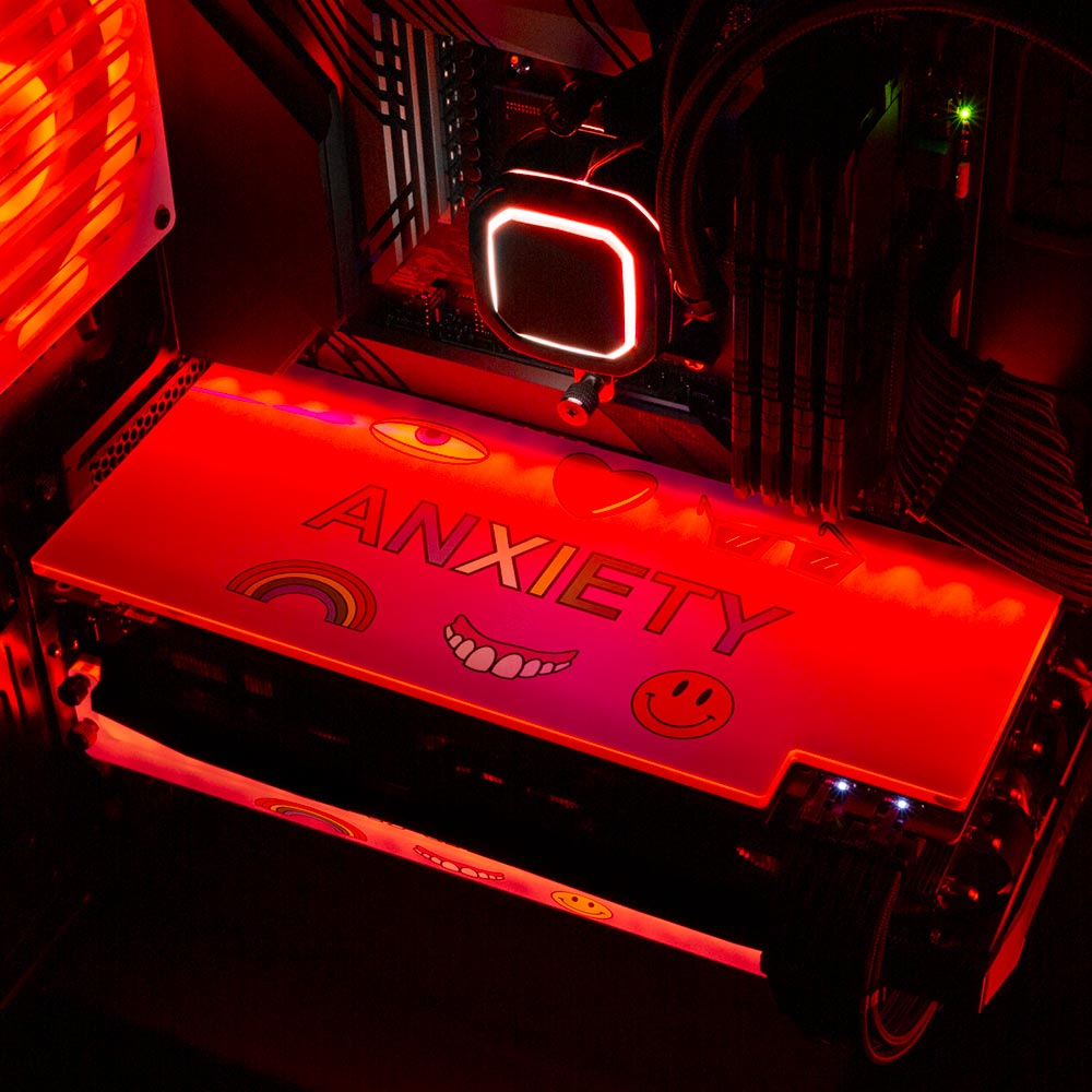 Anxiety RGB GPU Backplate - Javilostcontrol - V1Tech