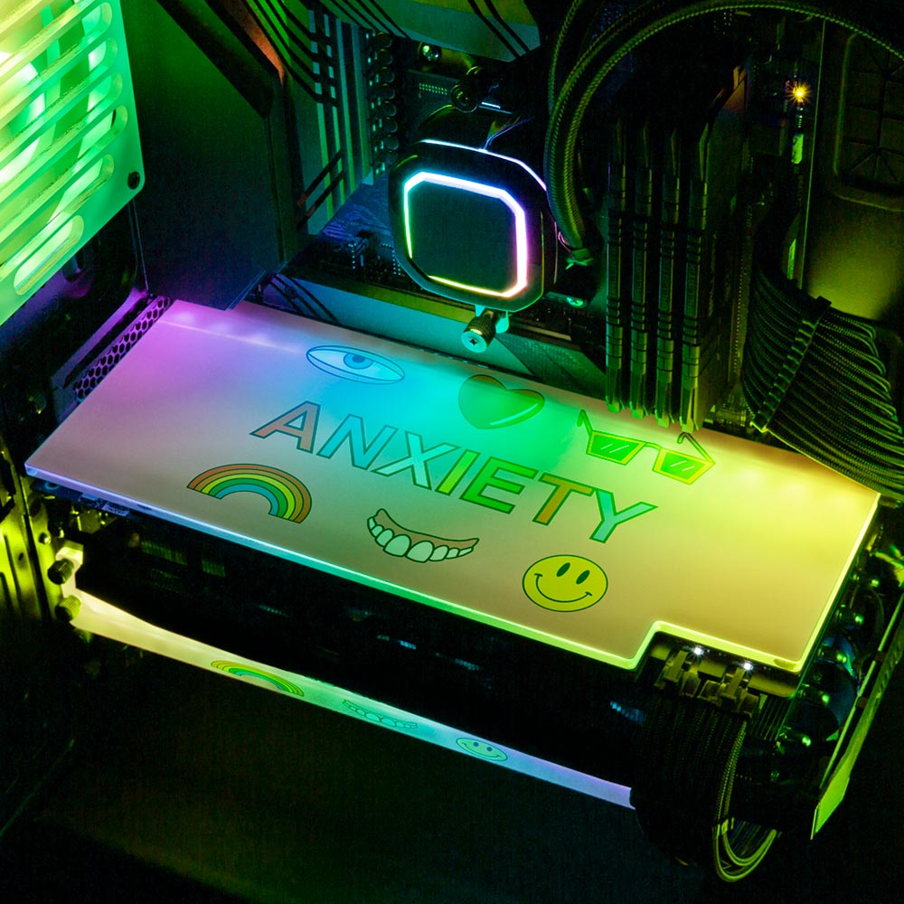 Anxiety RGB GPU Backplate - Javilostcontrol - V1Tech