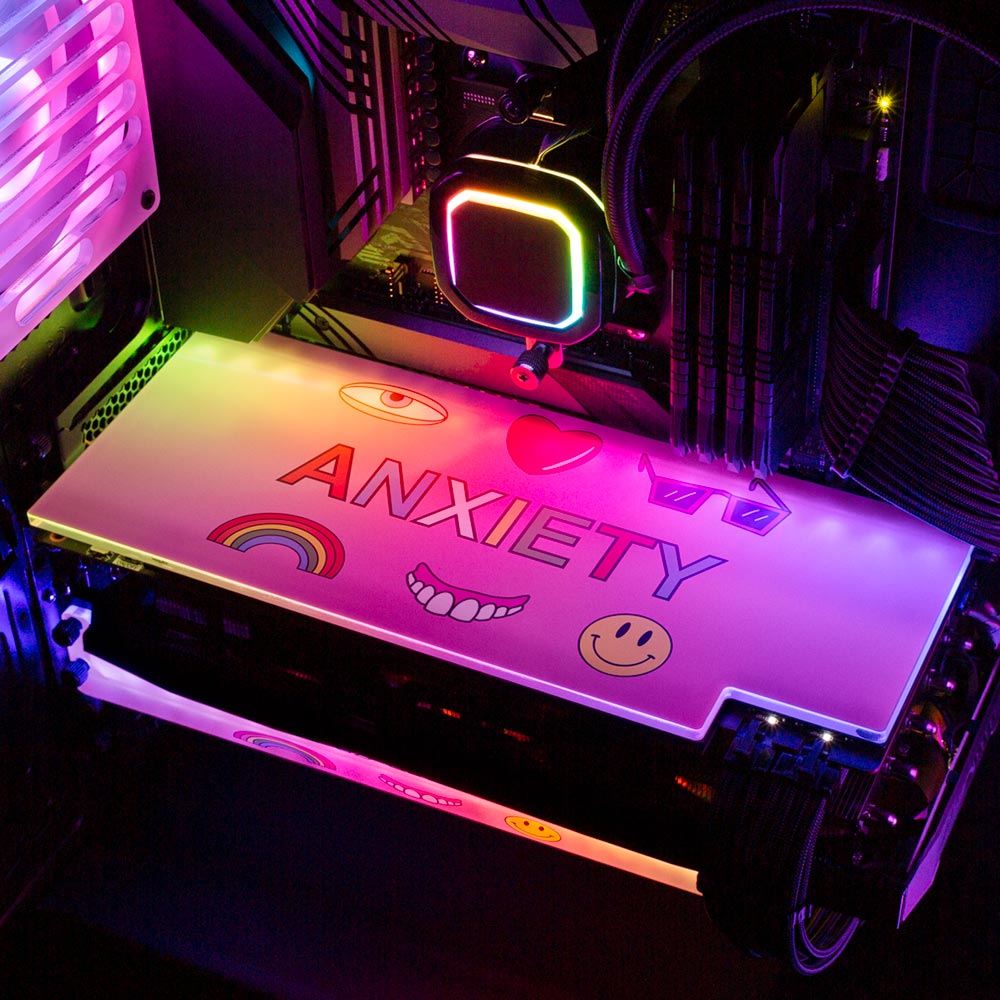 Anxiety RGB GPU Backplate - Javilostcontrol - V1Tech