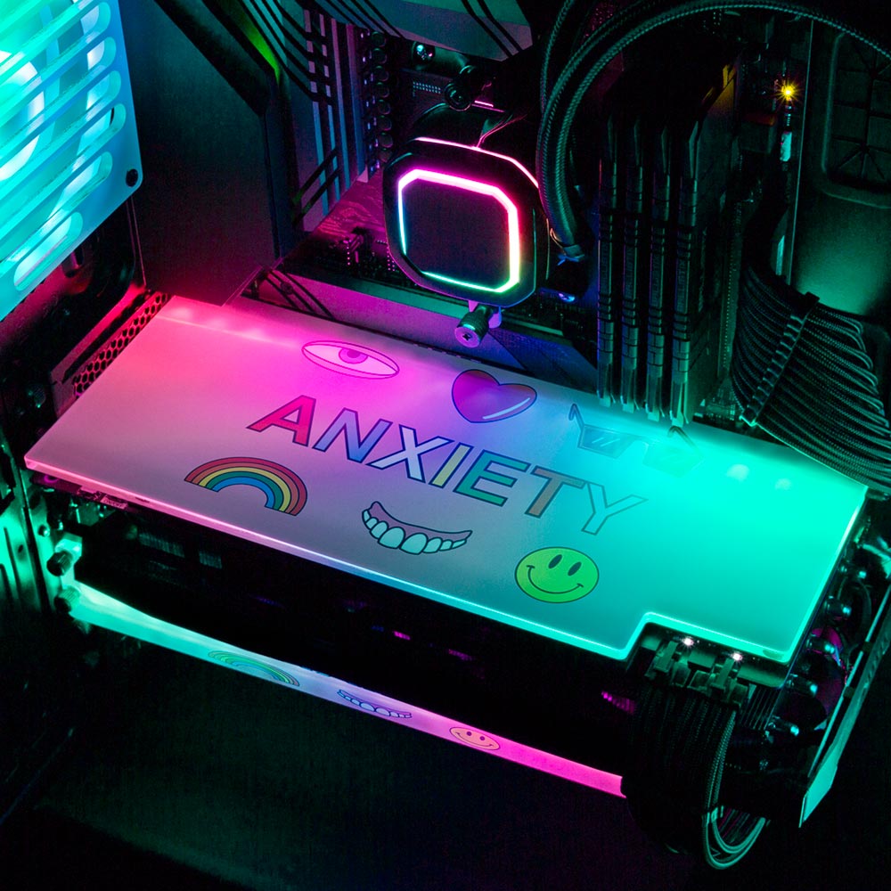 Anxiety RGB GPU Backplate - Javilostcontrol - V1Tech