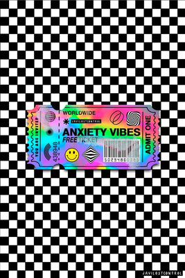 Anxiety Ticket Plexi Glass Wall Art