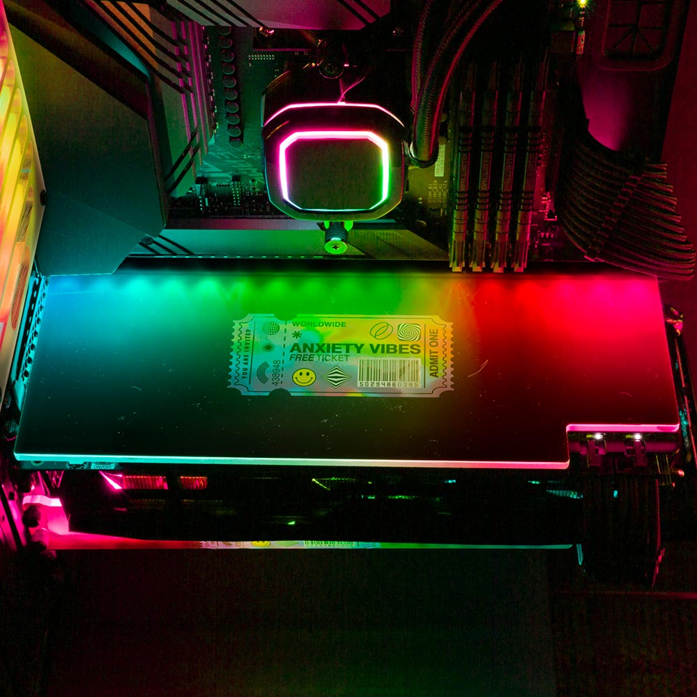 Anxiety Ticket RGB GPU Backplate - Javilostcontrol - V1Tech