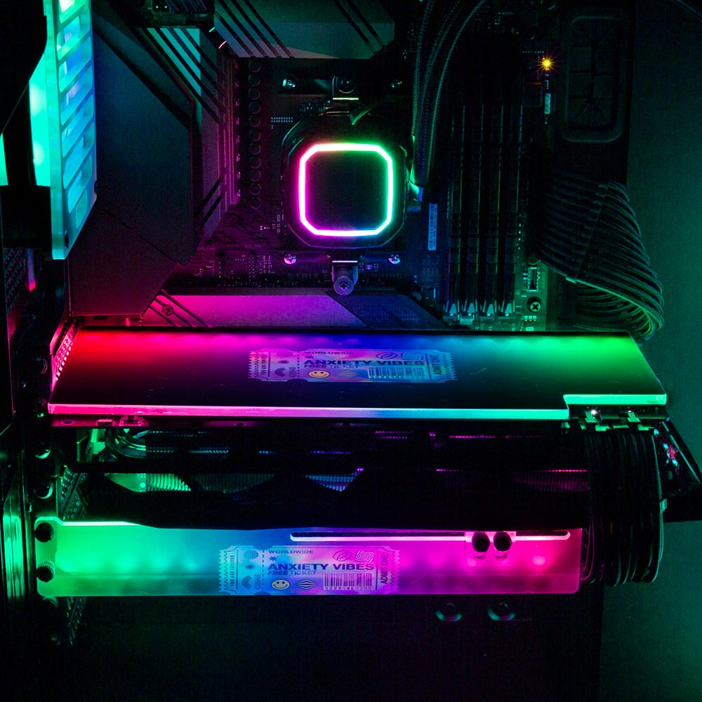 Anxiety Ticket RGB GPU Backplate - Javilostcontrol - V1Tech