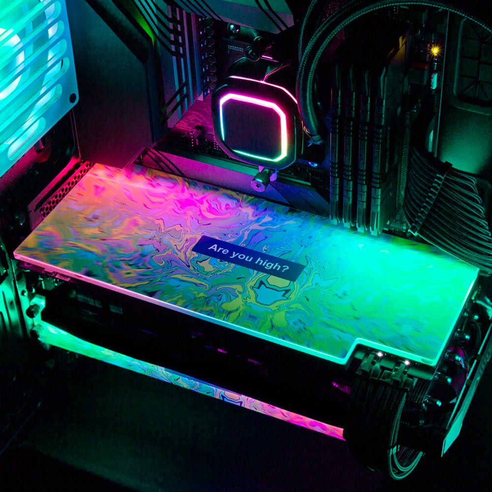 Are You RGB GPU Backplate - Javilostcontrol - V1Tech