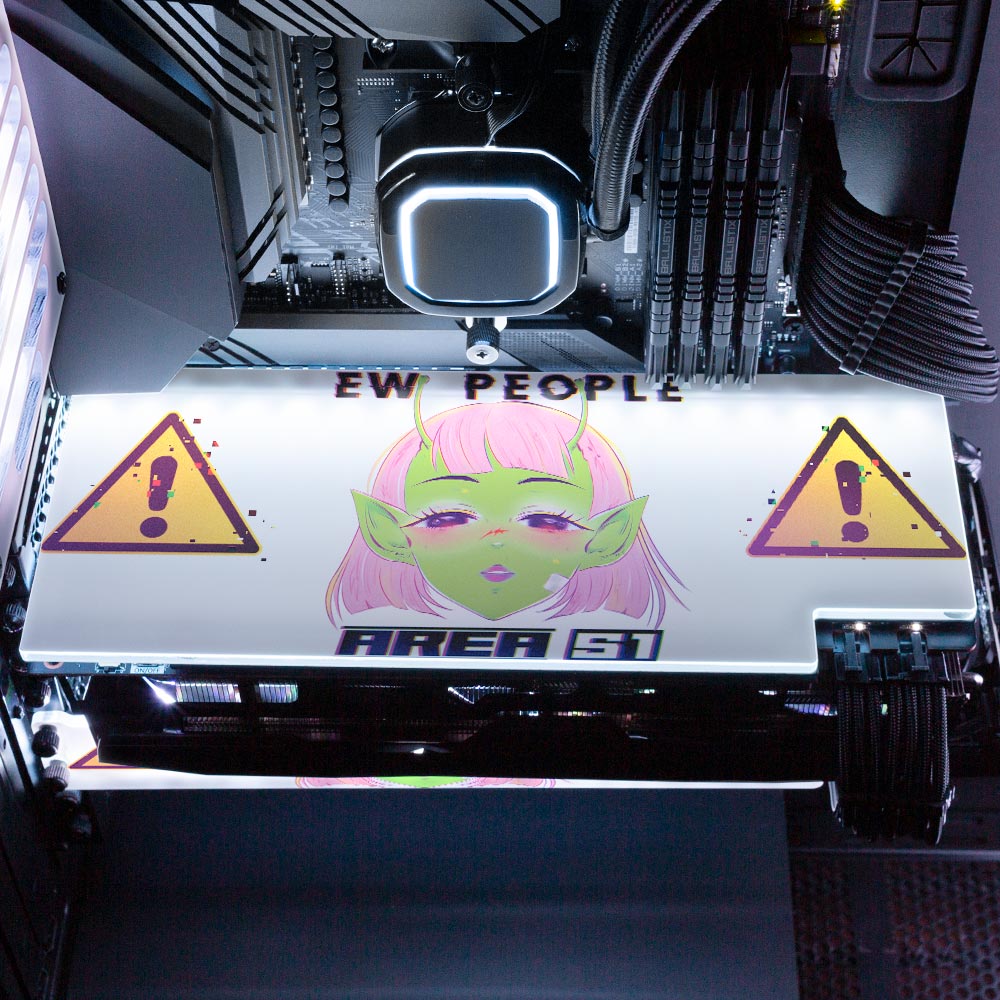 Area 51 RGB GPU Backplate - YacilArt - V1Tech