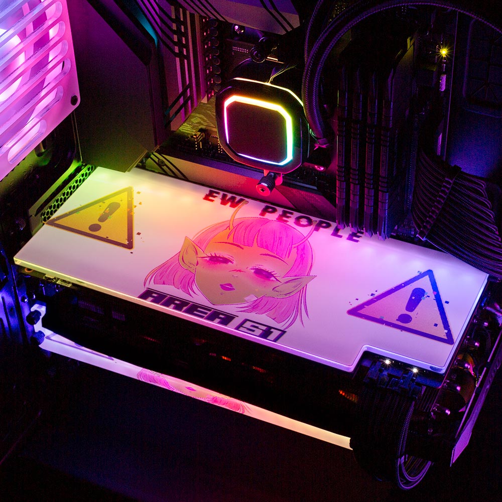 Area 51 RGB GPU Backplate - YacilArt - V1Tech