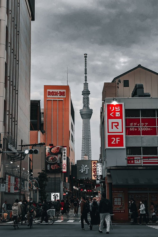 Asakusa Day Life Plexi Glass Wall Art - Senbenito - V1 Tech