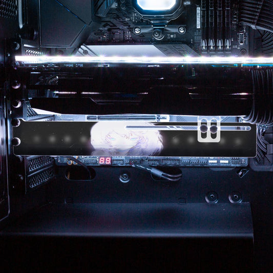 Ashen Shepherdess RGB GPU Support Bracket - Ghost Data - V1Tech