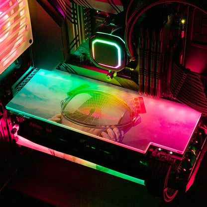 Astronaut in Field RGB GPU Backplate - Seamless - V1Tech