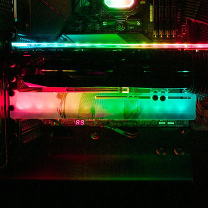 Astronaut in Field RGB GPU Support Bracket - Seamless - V1Tech