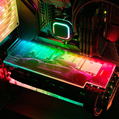 Bad Flamingo 2 RGB GPU Backplate - Skie Graphic Studio - V1Tech