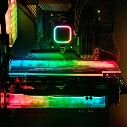 Bad Flamingo RGB GPU Backplate - Skie Graphic Studio - V1Tech