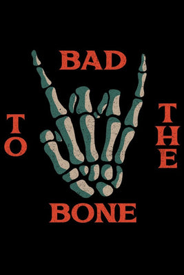 Bad to the Bone Plexi Glass Wall Art